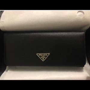 Prada Black Wallet